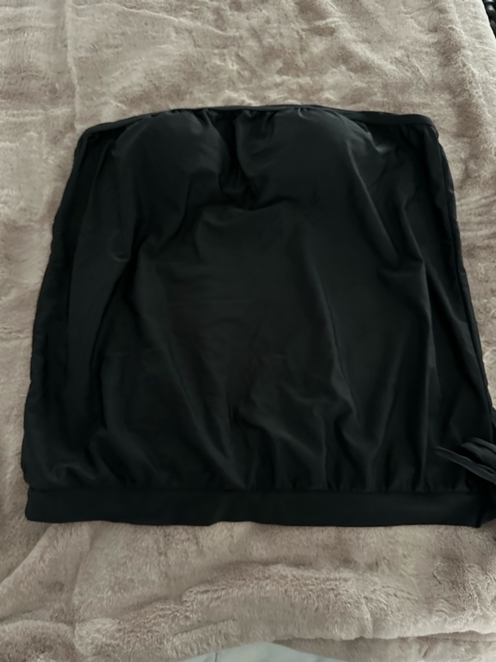 Black Strapless Swim Tankini Top - Picture 4 of 5
